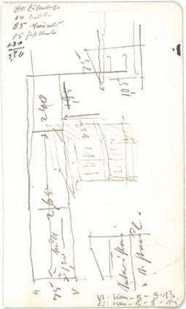 Hauberrisser, Georg von; u. a. Deutschland; Italien; Österreich; Skizzen - Details