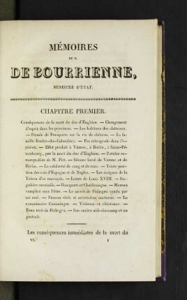 Mémoires de M. de Bourrienne, Ministre d'État
