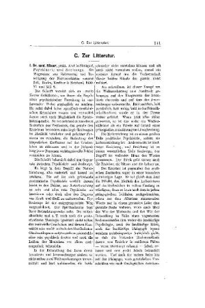 Zur Litteratur