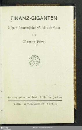 Finanz-Giganten : Alfred Loewensteins Glück und Ende