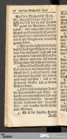 Auf den Michaelis-Tag.
