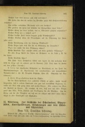 Vom VII. Deutschen Lehrertag