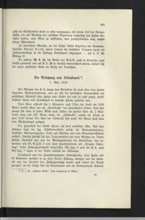 Die Besetzung von Sebastopol