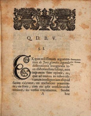 Dissertatio Inavgvralis Jvridica De Jvre Glandis Legendæ
