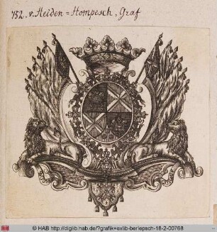 Wappen des Grafen von Heiden-Hompesch