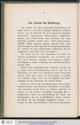 Der Zweck der Einleitung