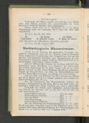 Mecklenburgische Wasserstrassen.