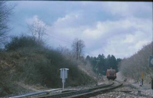 Bahnhof Hochdorf Lok 218 195 Einfahrt Hochdorf E FDS-S Streckenfernsprecher