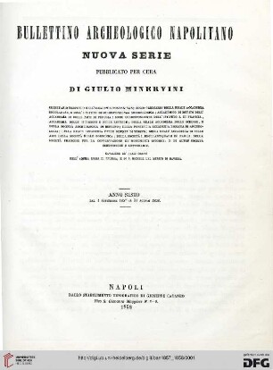 N.S.6: Bullettino archeologico Napoletano