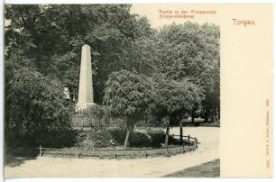 Torgau. Kriegerdenkmal in der Promenade