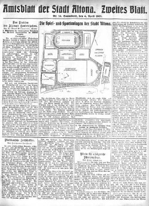Nummer 14. Zweites Blatt. : Sonnabend, den 4. April 1925