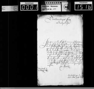 . 1740: August-September 1740
