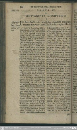 Caput XX. De septuaginta discipulis