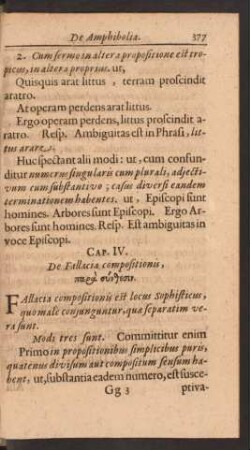 Cap. IV. De Fallacia compositionis, ...