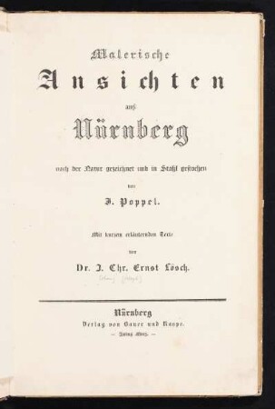 Malerische Ansichten aus Nürnberg
