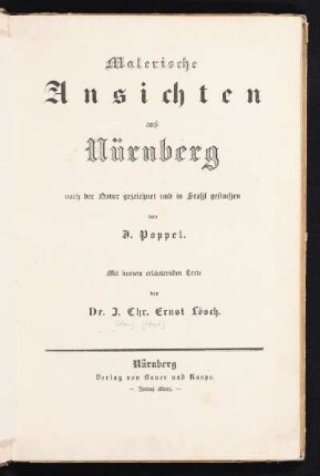 Malerische Ansichten aus Nürnberg