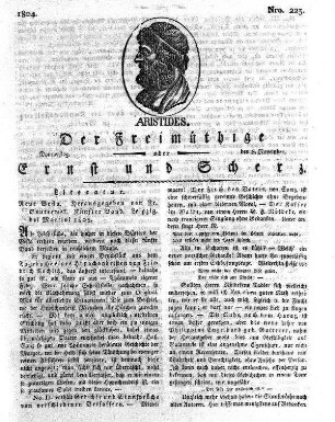 Nro. 223., Donnerstag den 8. November
