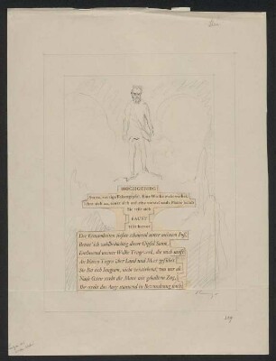 Faust tritt aus einem Wolke hervor