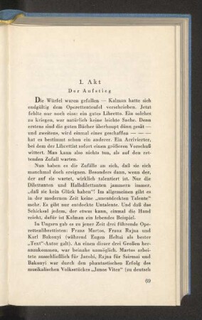 1. Akt Der Aufstieg