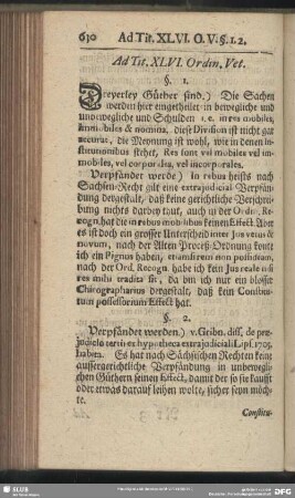 Ad Tit. XLVI. Ordin. Vet.