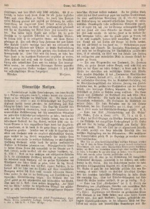 349-351 Literarische Notizen