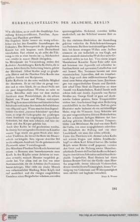 43: Herbstausstellung der Akademie, Berlin