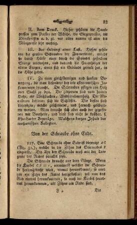 Von der Schraube ohne Ende.