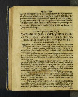 Lit. A. Supr. pag. 15. & 74.