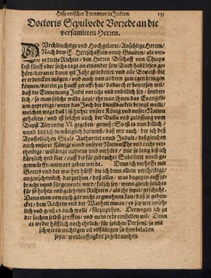 Doctoris Spulvede Vorrede an die versamleten Herren.