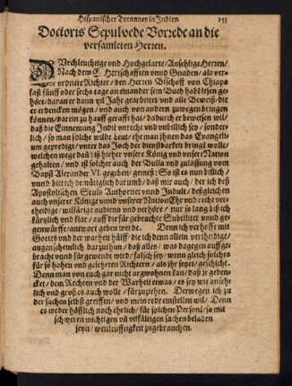 Doctoris Spulvede Vorrede an die versamleten Herren.