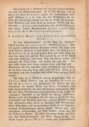 6. Luthers Werk, eine Quelle der deutschen Kraft