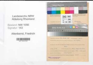 Entnazifizierung Friedrich Altenbernd , geb. 02.11.1914 (Angestellter)