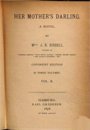 Her mother's darling : a novel ; in three volumes, 2