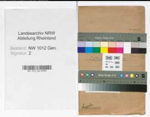 Verzeichnis über ausgehändigte Entlastungszeugnisse