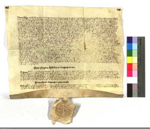 Ablaß brief für den Komthur Martin Schenck v. Schweinsberg u. sämmtliche D.O. Brüder zu Marburg. (namentlich aufgeführt).