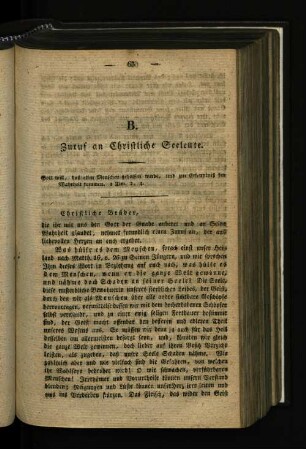 B. Zuruf an Christliche Seeleute.