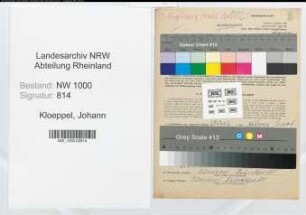 Entnazifizierung Johann Kloeppel, geb. 23.09.1901 (Dreher)