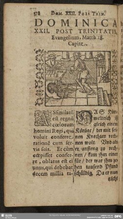 Dominica XXII. Post Trinitatis, Evangelium Matth. 18. Capite