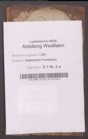 Prozeßregister (rôle générale) des Tribunals.