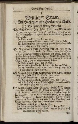 I. Weltlicher Staat