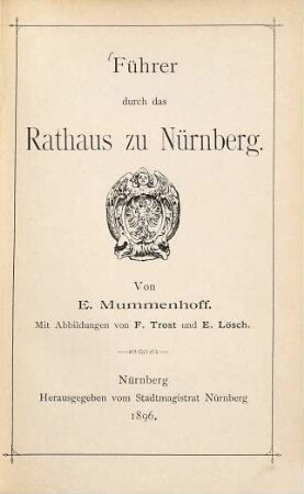 Führer durch das Rathaus zu Nürnberg