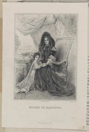 Bildnis der Françoise d'Aubigné de Maintenon
