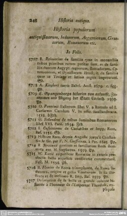 Historia populorum antiquissimorum, Iudaeorum Aegyptiorum, Graecorum, Romanorum etc.