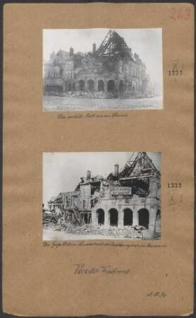 Das zerstörte Rathaus von Péronne