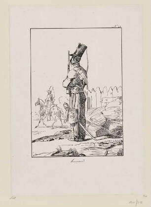 Hussard, Blatt 25 der Folge "Französische Militärkostüme"