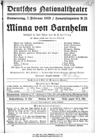 Minna von Barnhelm