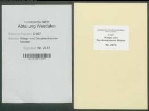Anlegung einer Mühle zu Sieker durch Johann Meyer zu Ellentrup, Bauerschaft Sieker, und einer Mühle zu Hillegossen durch Peter Hagemeister zu Hillegossen (Amt Sparrenberg, Vogtei Heepen)