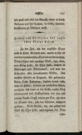 Helden- und Edelthaten des englischen Königs Alfred.