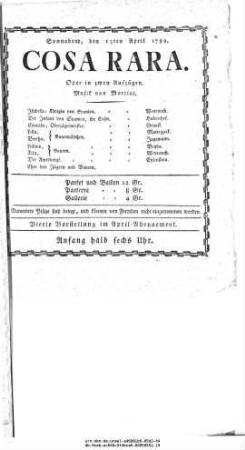 Cosa Rara