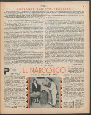 El narcótico : Las comedias de El Hogar